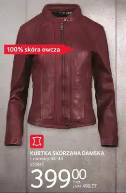 Selgros Kurtka skórzana damska oferta