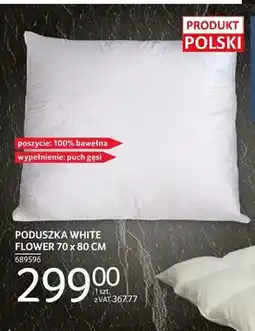 Selgros Poduszka WHITE FLOWER 70x80 cm oferta