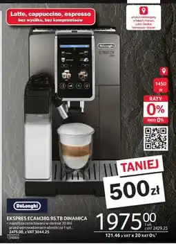 Selgros Ekspres ECAM380.95.TB Dinamica DeLonghi oferta