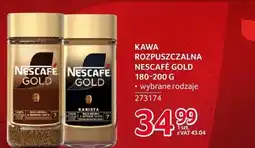 Selgros Kawa rozpuszczalna Nescafe Gold 180-200 g wybrane rodzaje oferta
