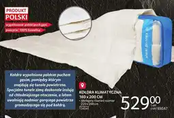 Selgros Kołdra klimatyczna 160x200 cm oferta