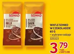 Selgros Wafle Sonko w czekoladzie 65 g wybrane rodzaje oferta