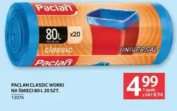 Selgros Paclan Classic worki na śmieci 80l 20szt oferta