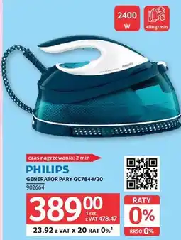 Selgros Generator pary PHILIPS GENERATOR PARY GC7844/20 oferta