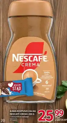 Selgros Kawa rozpuszczalna Nescafe Crema oferta