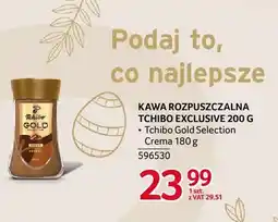 Selgros Kawa rozpuszczalna Tchibo Exclusive 200 g Tchibo Gold Selection Crema 180 g oferta