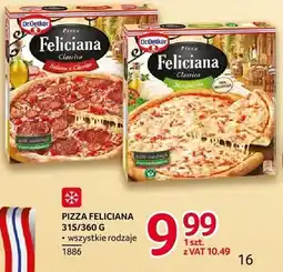Selgros Pizza Feliciana Dr. Oetker 315/360 g wszystkie rodzaje oferta