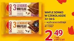 Selgros Wafle Sonko w czekoladzie 32-36 g wybrane rodzaje oferta