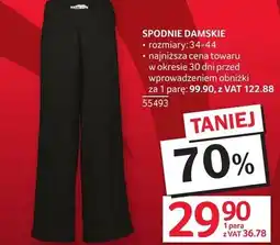 Selgros Spodnie damskie rozmiary 34-44 oferta