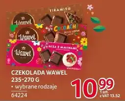Selgros Czekolada Wawel 235-270 g wybrane rodzaje oferta