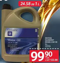 Selgros Olej silnikowy Dexos 2 5W-30 GM oferta