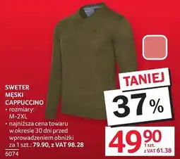 Selgros Sweter męski Cappuccino rozmiary M-2XL oferta