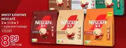Selgros Miksy kawowe Nescafe 2 w 1 i 3 w 1 wybrane rodzaje oferta