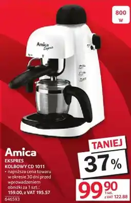 Selgros Ekspres kolbowy AMICA CD 1011 oferta