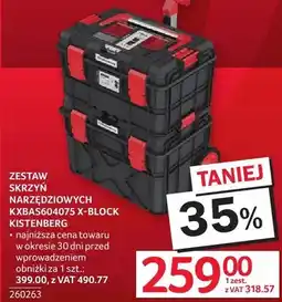 Selgros Zestaw skrzyń narzędziowych KBBA560407S X-BLOCK KISTENBERG oferta