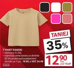 Selgros T-shirt damski rozmiary S-2XL oferta