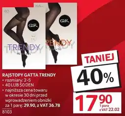 Selgros Rajstopy Gatta Trendy rozmiary 2-5 40 lub 50 DEN oferta