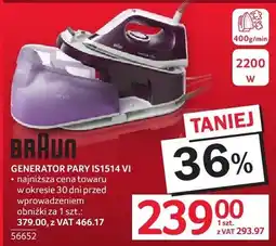 Selgros Generator pary BRAUN IS1514 VI oferta