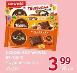 Selgros Czekolada Wawel 87-100 g wybrane rodzaje oferta