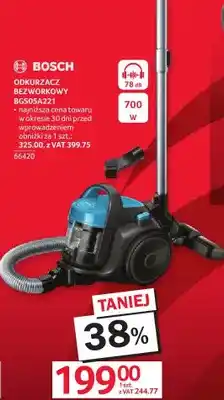 Selgros Odkurzacz bezworkowy BOSCH BGS05A221 oferta
