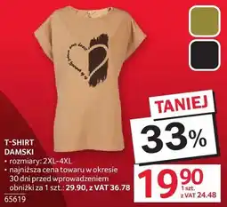 Selgros T-shirt damski rozmiary 2XL-4XL oferta