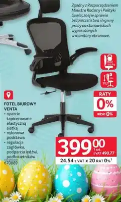 Selgros Fotel biurowy VENTA oferta