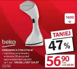 Selgros Parownica BEKO STM 3116 W oferta