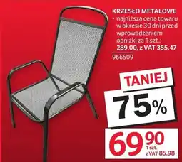 Selgros Krzesło metalowe oferta