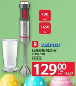 Selgros Blender ręczny ZELMER ZHB4650 oferta