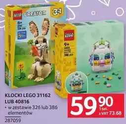 Selgros Klocki LEGO 31162 LUB 40816 w zestawie 526 lub 386 elementów oferta