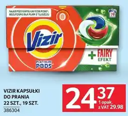 Selgros Kapsułki Vizir do prania 22 szt., 19 szt oferta