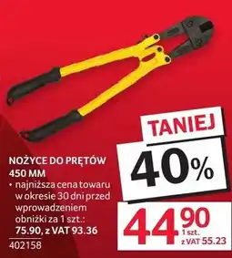 Selgros Nożyce do prętów 450 mm oferta
