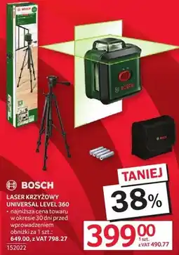 Selgros Laser krzyżowy BOSCH UNIVERSAL LEVEL 360 oferta