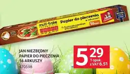 Selgros Papier do pieczenia JAN NIEZBĘDNY 16 arkuszy oferta