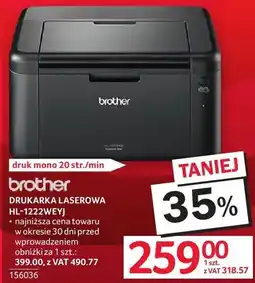 Selgros Drukarka laserowa HL-1222WEYJ oferta