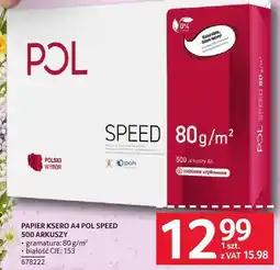 Selgros Papier ksero A4 POL SPEED 500 arkuszy oferta