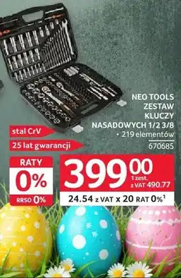 Selgros Zestaw nasadowych 1/2 3/8 Neo Tools 215 elementów oferta