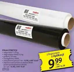 Selgros Folia stretch waga netto 1,25 kg waga brutto 0,2 kg szerokość 100% rozciągliwość 100% oferta
