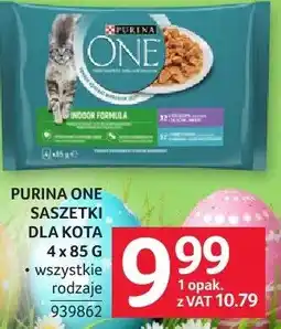 Selgros Saszetki dla kota Purina One 4x85 g wszystkie rodzaje oferta