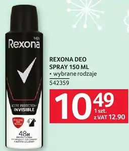 Selgros Dezodorant REXONA spray oferta