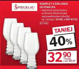 Selgros Komplet szklanek do piwa IPA SPIEGELAU oferta
