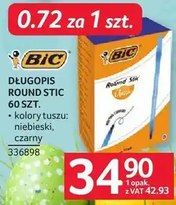 Selgros Długopis ROUND STIC 60 szt. BIC oferta