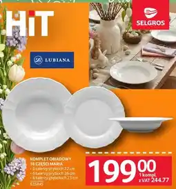 Selgros Komplet obiadowy Maria 18 części Lubiana oferta
