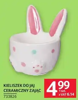 Selgros Kieliszek do jaj ceramiczny Zając oferta