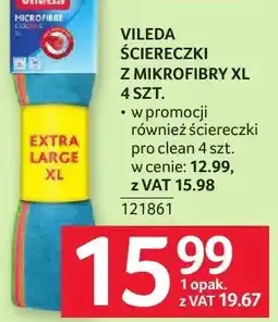 Selgros Ściereczki VILEDA z mikrofibry XL 4 szt oferta