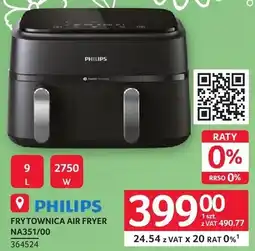Selgros Frytkownica AIR FRYER PHILIPS NA351/00 oferta