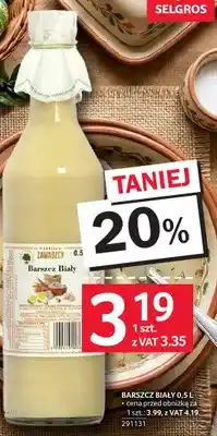 Selgros Barszcz biały oferta