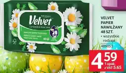 Selgros Papier VELVET nawilżany 48 szt oferta