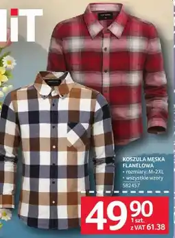 Selgros Koszula męska flanelowa różne wzory oferta