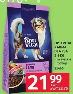 Selgros Karma dla psa Optivital 2,4 kg wszystkie rodzaje oferta